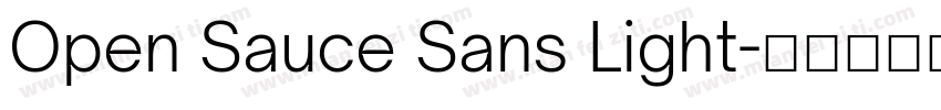 Open Sauce Sans Light字体转换